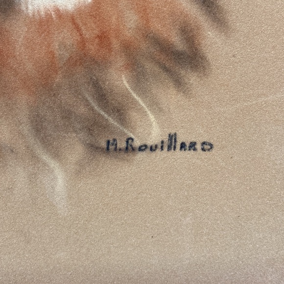 Amazing lions painting over felt like material - Picture 3 of 3